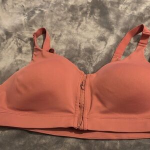 Old Navy Active Women's Coral Front-Zip Sports Bra